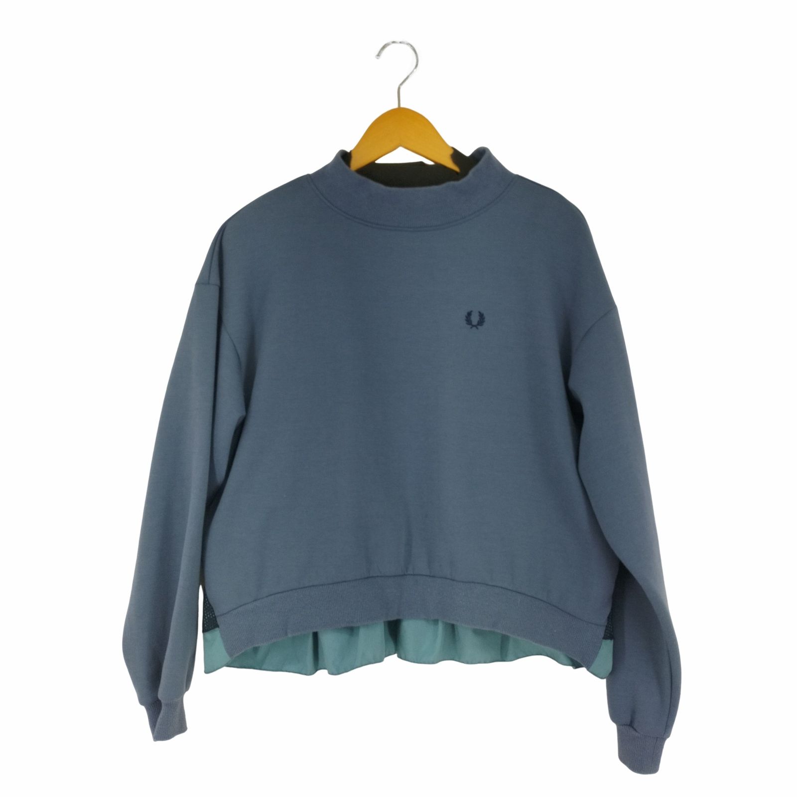 フレッドペリー FRED PERRY 裾レース切替ハイネックスウェット レディース US：6