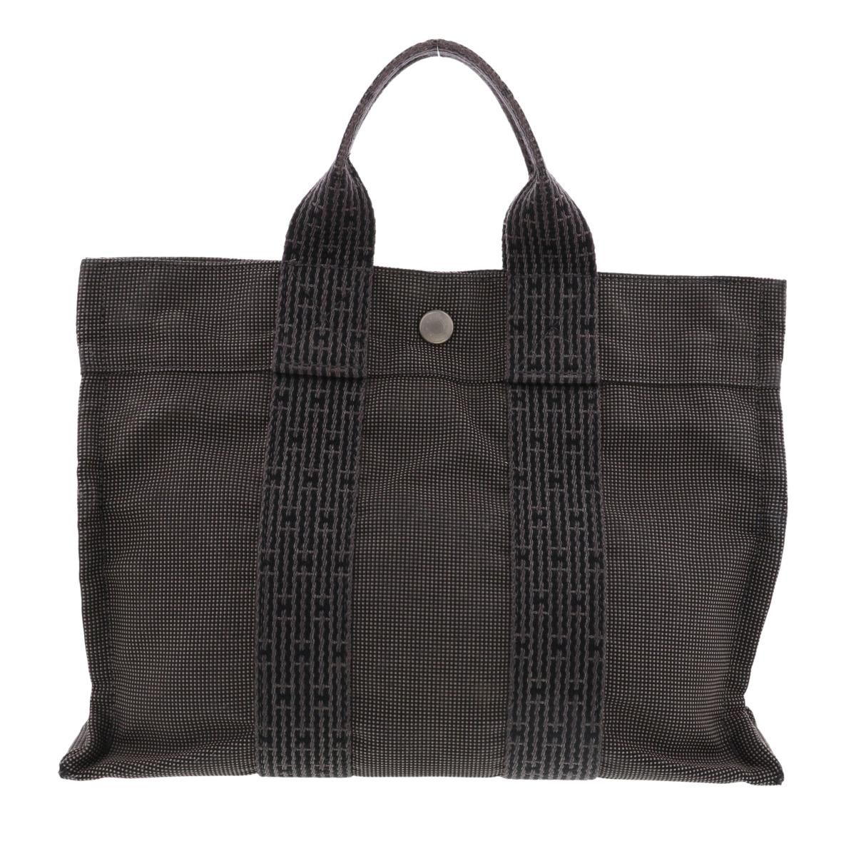 HERMES エルメス ｴｰﾙﾗｲﾝ ﾄｰﾄPM バッグ トートバッグ HERLINE Gray 101056M used BC