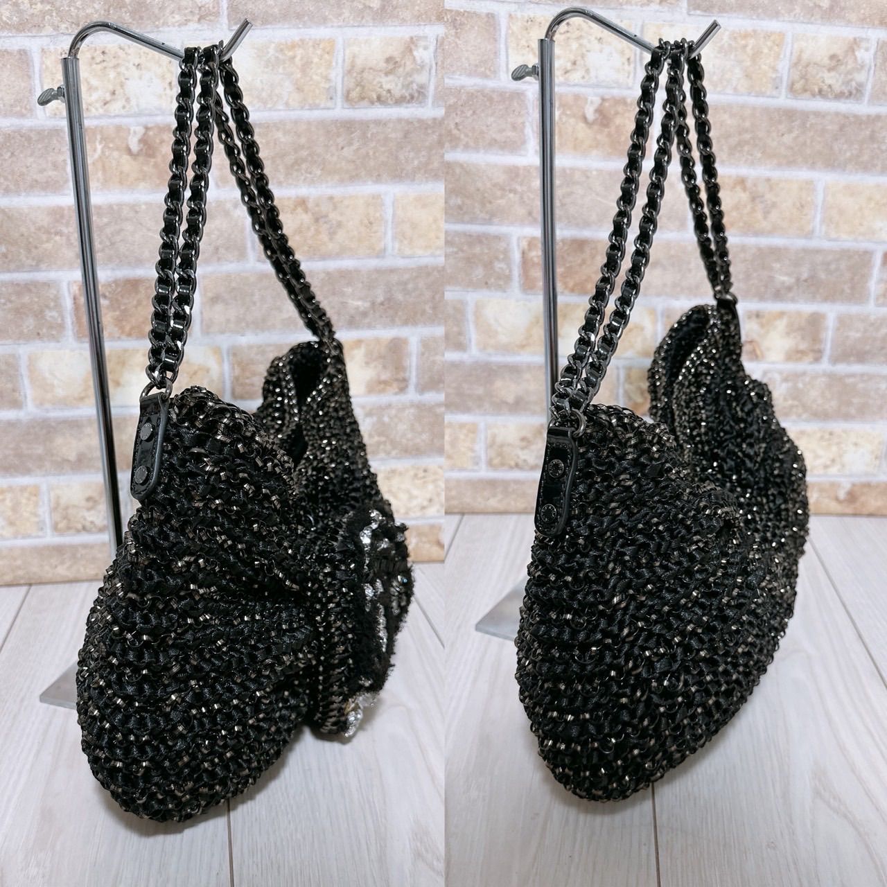 美品》ANTEPRIMA(アンテプリマ)ワイヤーバッグ スカル