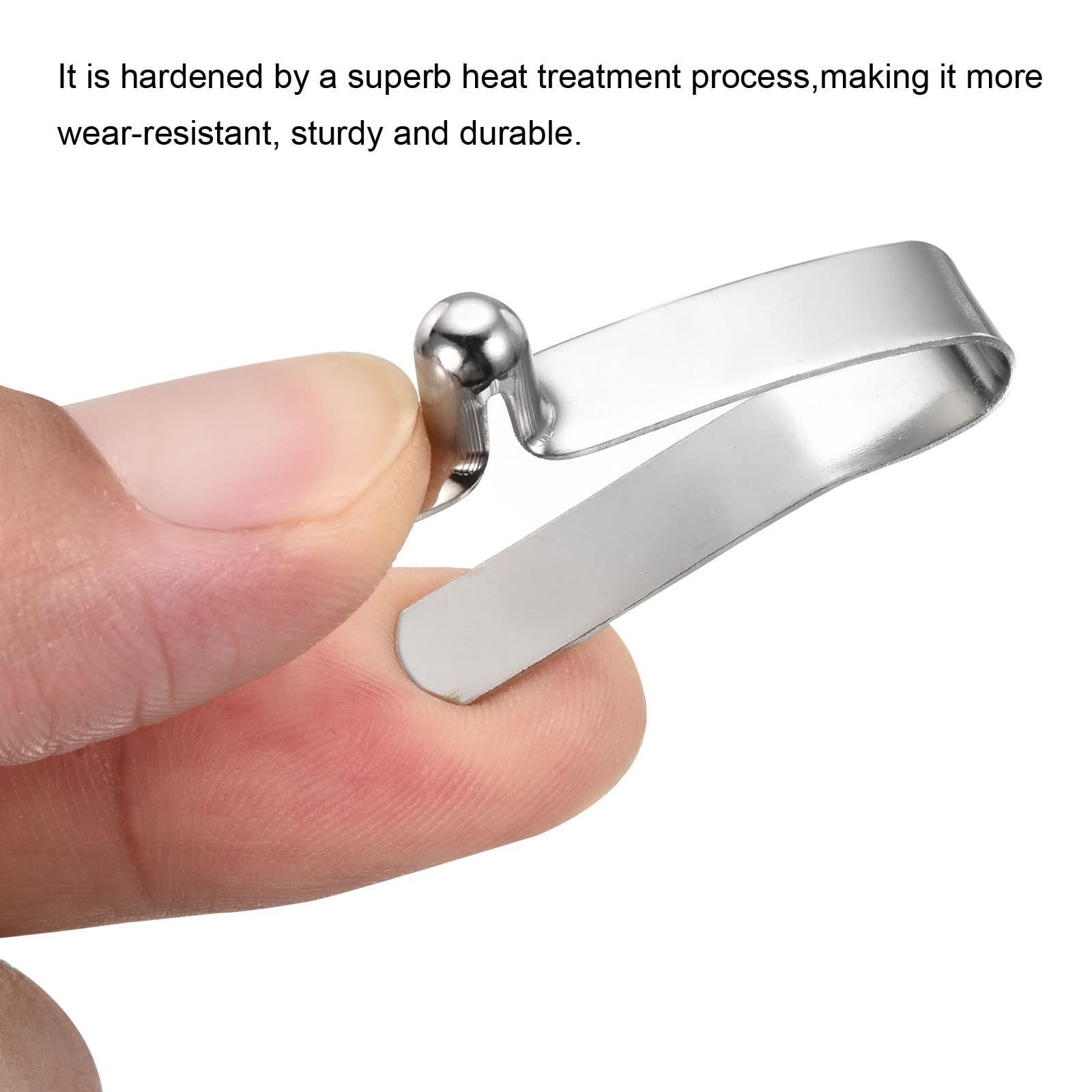 数量 ポールプッシュボタン スプリングクリップ 鋼 入り 中空ボタン カヤックパドルスナップ ロッキングチューブ 8 x 6 mm シングルピン PATIKIL キャンプ用オーニングテントポール