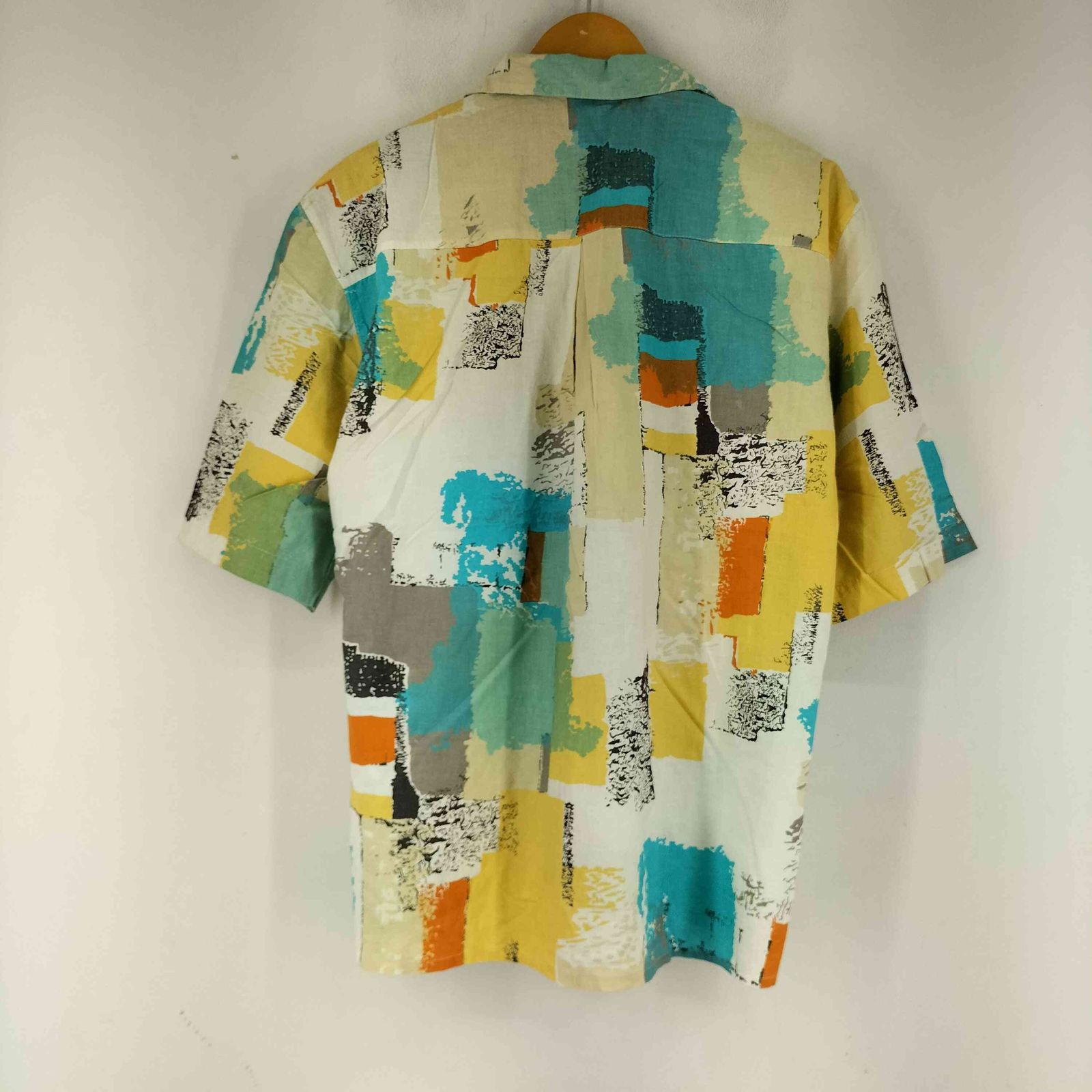 ユーズドフルギ USED古着 NAF-NAF 総柄 S/S 開襟シャツ メンズ 表記無 