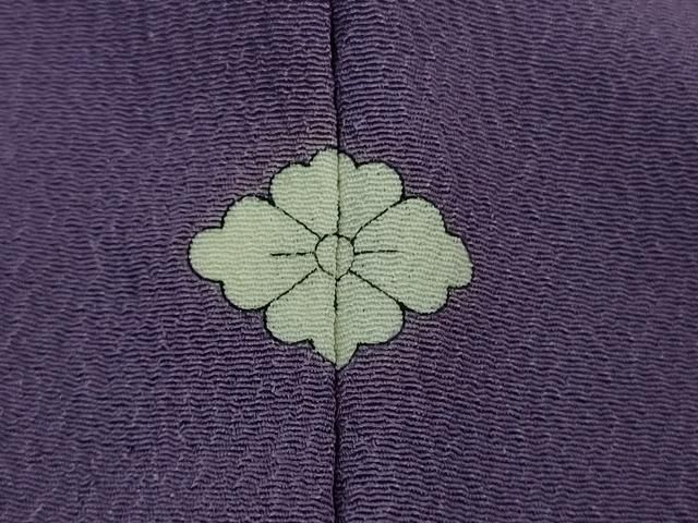 江戸紫絽地 たとう紙付き