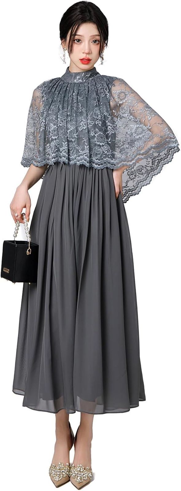 ROBE de FLEURS Glossy ロングドレス 由葵 完売品 ローブドフルール