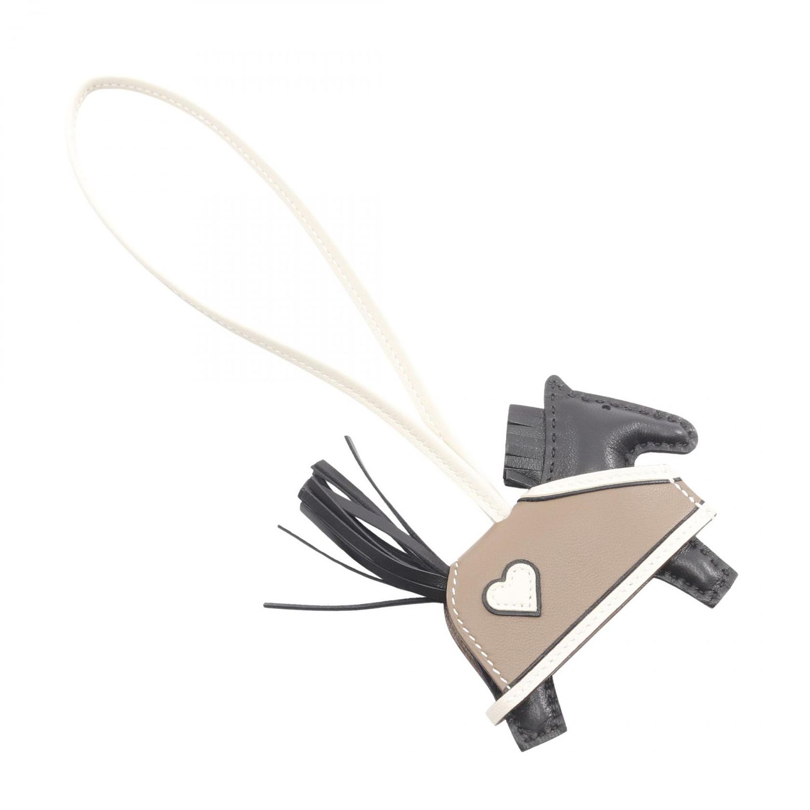 エルメス HERMES チャーム ロデオロベオクールPM ブラック|エトゥープ|クレ レザー ロデオ ロベオ クールPM ブラック|エトゥープ|クレ レディース ♥