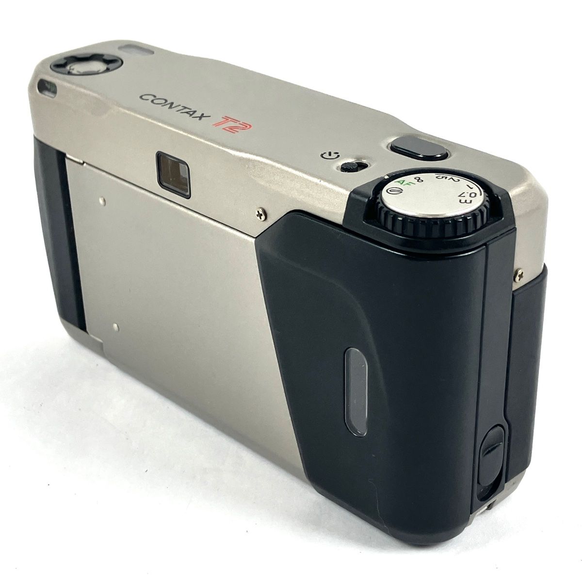 CONTAX〈コンタックス〉T2 チタンシルバー  ストラップ ケース付き CONTAX】コンタックス T2 チタンシルバー [1270643009317]