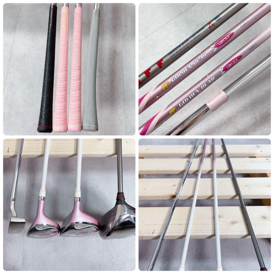 X432 オノフ 他 レディース ゴルフ クラブ セット ゴールデン