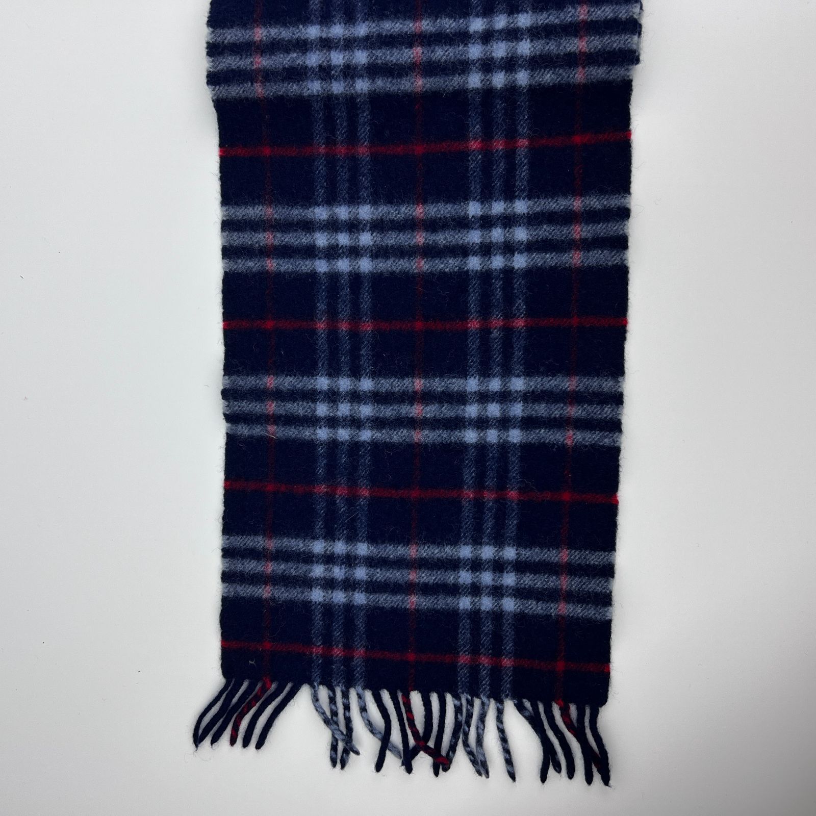 中古】BURBERRYS バーバリー ノバチェック マフラー ラムウール