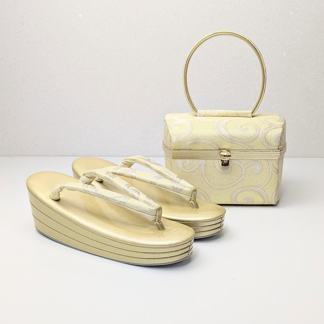 草履バッグセット ゴールド フォーマル 帯地 ゴールド S〜3Lサイズ u777 草履バッグセット ゴールド フォーマル 帯地 ゴールド S〜3Lサイズ