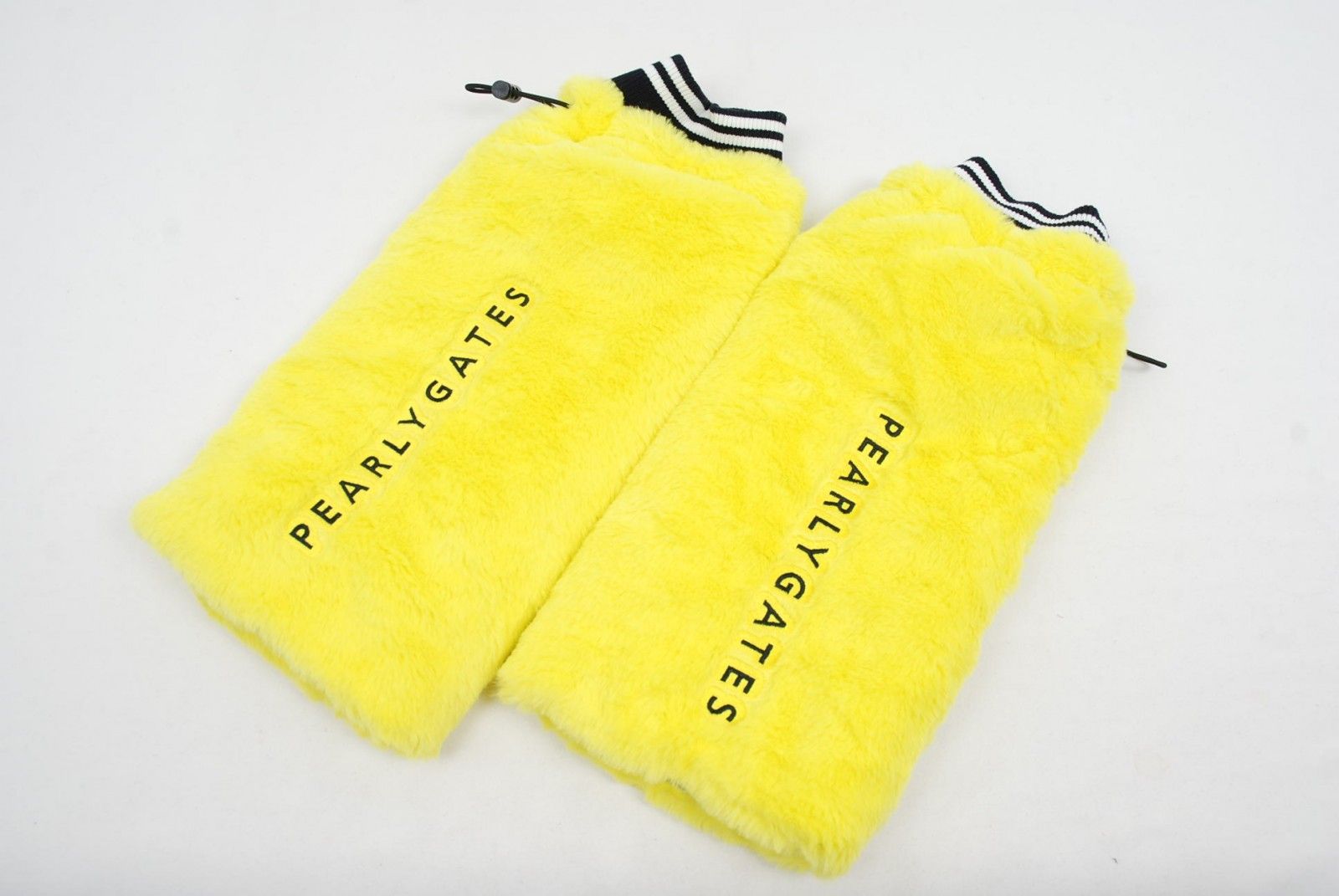 レディース パーリーゲイツ PEARLY GATES レッグウォーマー フリー イエロー フェイクファー
