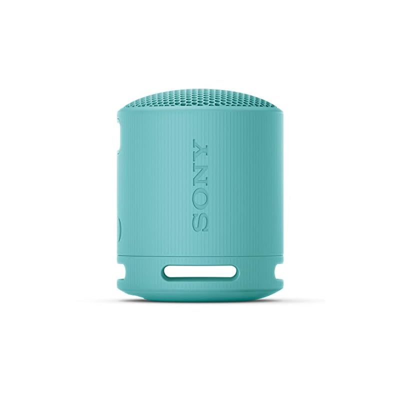 ソニー SONY ワイヤレススピーカー SRS-XB100 クリアな と重低音再生|防水 防塵対応 IP67|ロングバッテリー内蔵 約16時間|ハンズフリー通話対応|ステレオペア機能搭載|USB Type-C充電 ブルー SRS-XB100 LC