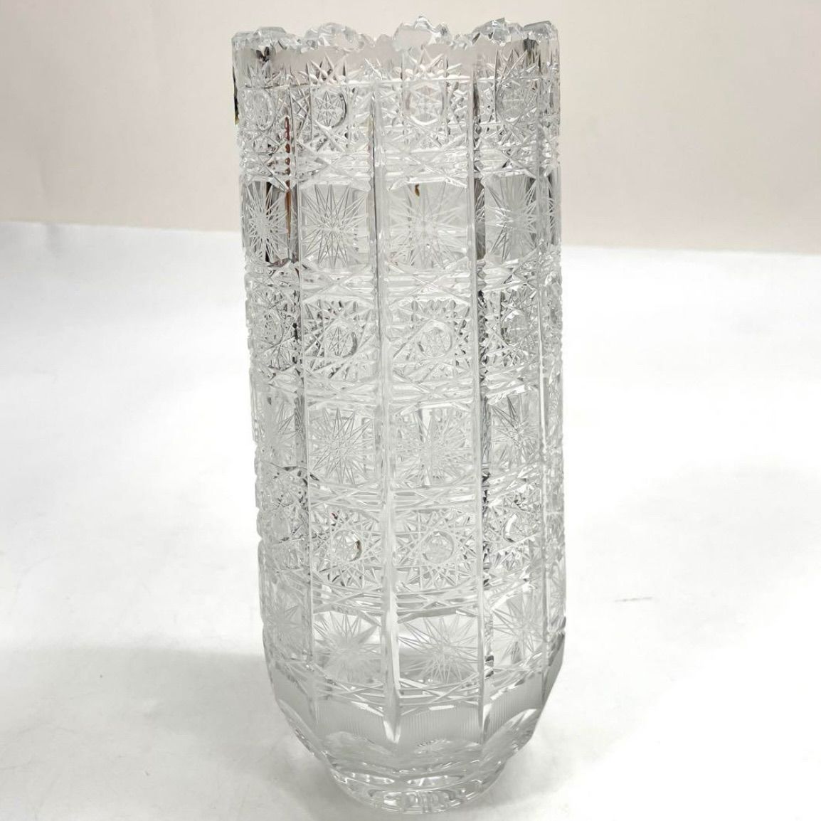 ディスカウント Bohemia glass ボヘミアグラス 箱付 クリスタル 花瓶