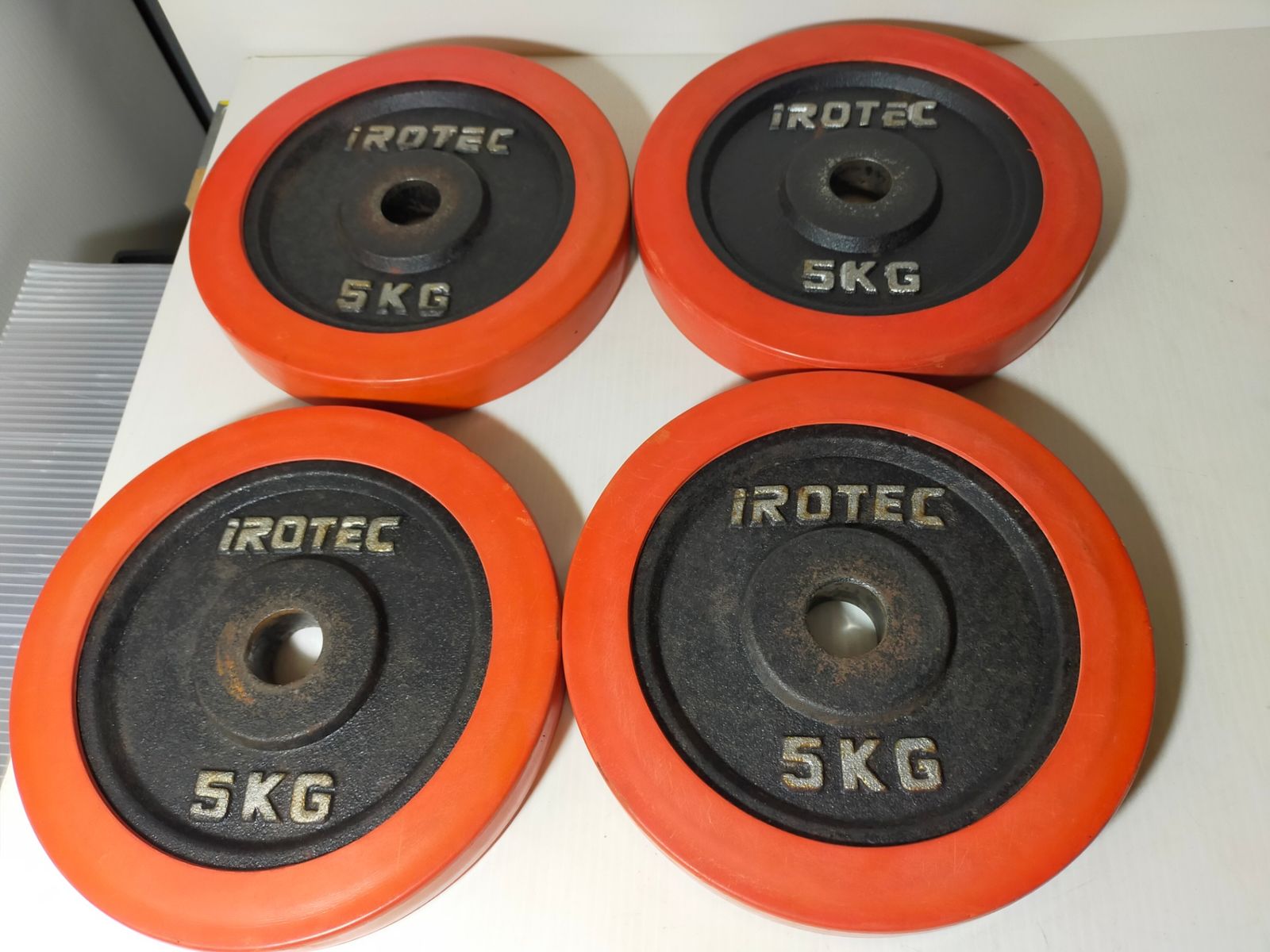 アイロテック　ダンベル　バーベル　5kgプレート　４枚セット アイロテック 5kg 4枚セット プレート ラバー iROTEC ダンベル
