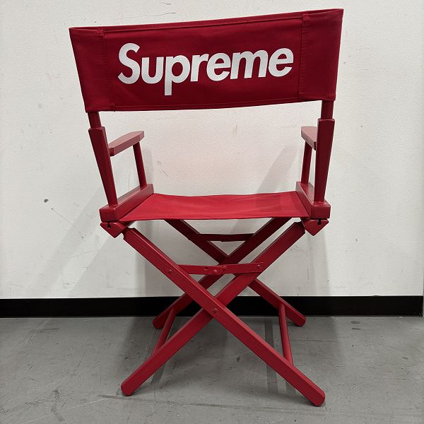 赤 レッド supreme 椅子 ディレクターズチェアー Supreme 19SS