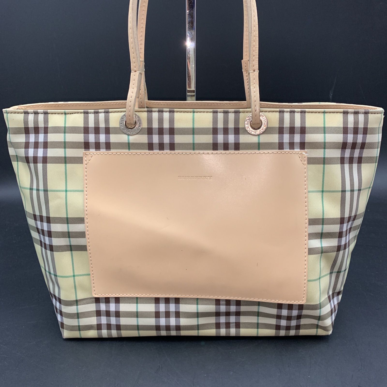 ✨希少✨BURBERRY LONDON バーバリー　ハンドバッグ　ノバチェック BURBERRY LONDON バーバリー ノバチェック PVC×レザー