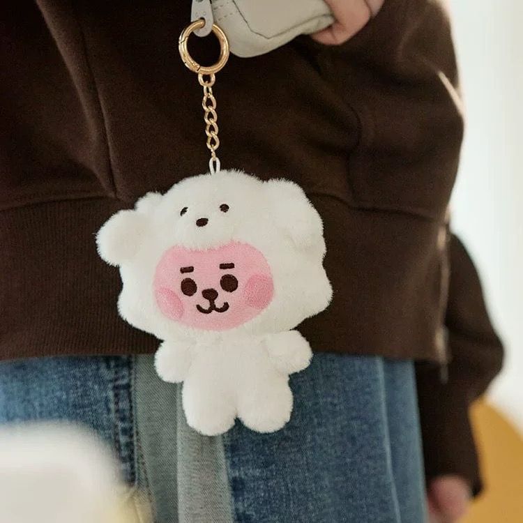 BTS BT21 ベビー ぬいぐるみキーリング FLUFFY TATA BT21 TATA ベビー ぬいぐるみ キーリング FLUFFY BTS テテ V