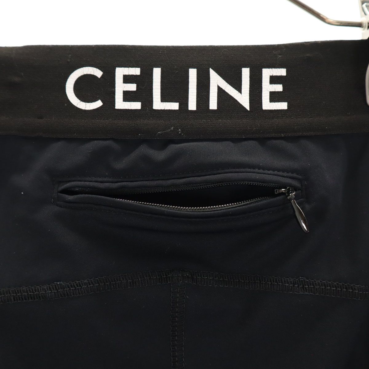 CELINE 人気 セリーヌ フランス製 トレーニング タイツ XS ブラック