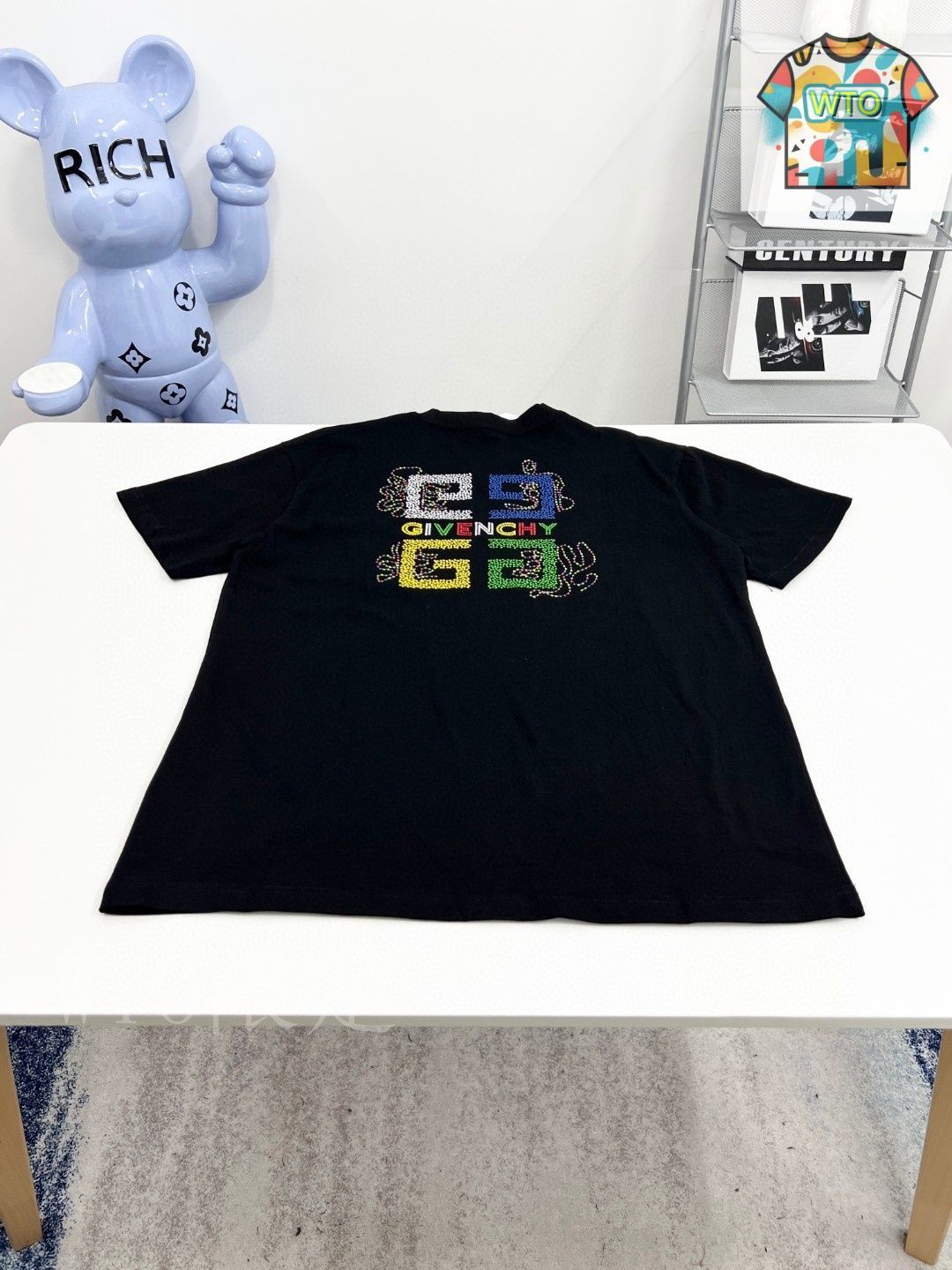 今日WTO】GIVENCHY GVC 25SS 刺繍 LOGO ショートスリーブ-CP56