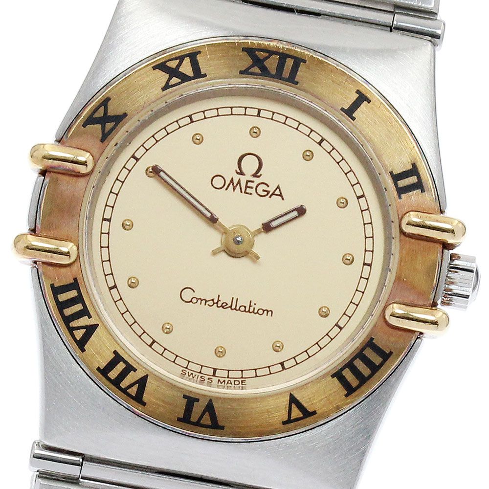 オメガ OMEGA コンステレーション YGベゼル クォーツ レディース