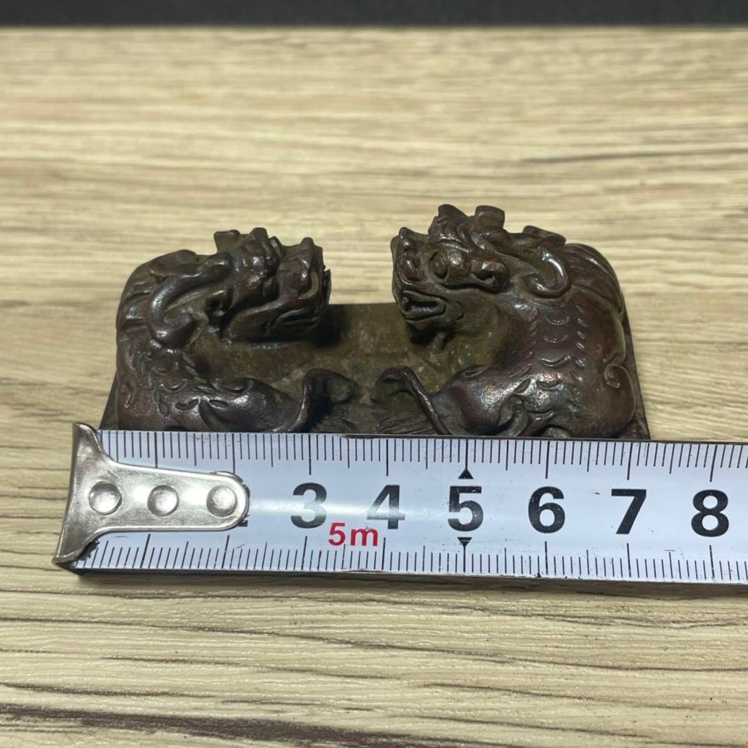 銅製 銅印 双龍印 書道具 文房具 装飾品 工芸品 美術品 置物 銅製 銅印 双龍印 書道具 文房具 装飾品 工芸品 美術品 置物