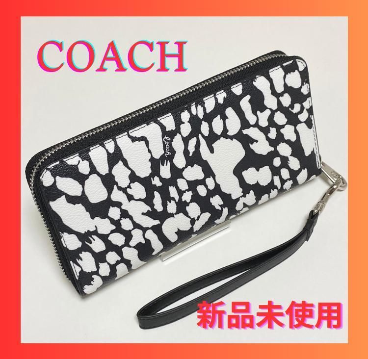 COACH 長財布 スポッティド アニマル ラウンドファスナー 新品 未使用