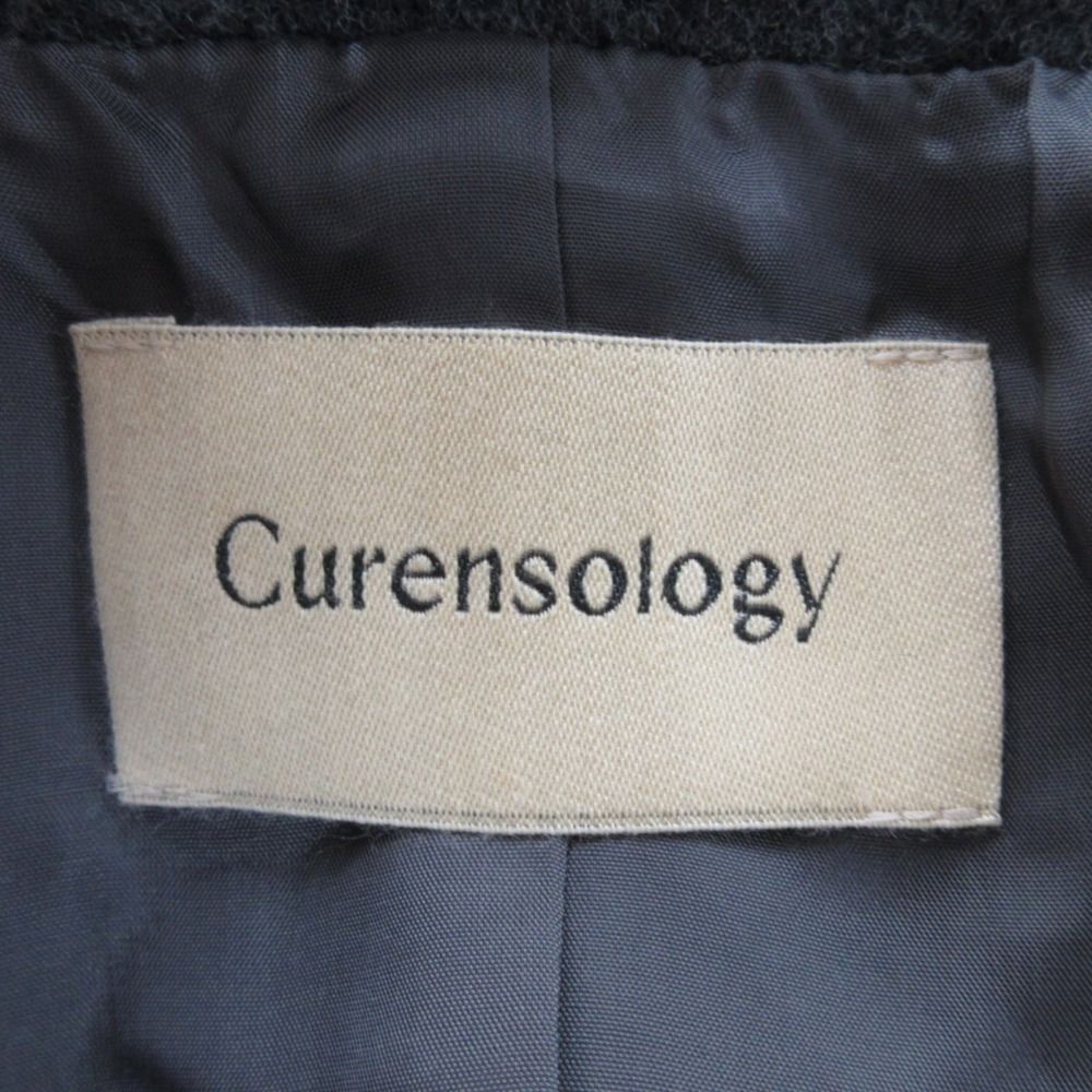 美品 23AW Curensology カレンソロジー ウール 比翼ボタン メルトン  