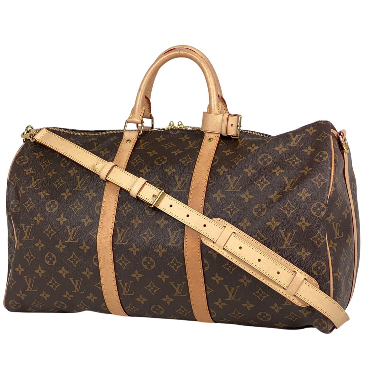 ルイ ヴィトン Louis Vuitton キーポル バンドリエール 50 2WAY ショルダーバッグ ボストンバッグ モノグラム ブラウン M41416 レディース