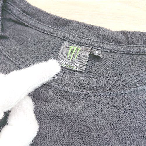 ◇ Monster Energy モンスターエナジー コットン100％ アメリカ 半袖 Tシャツ サイズM ブラック系 レディース E  【1402280007387】