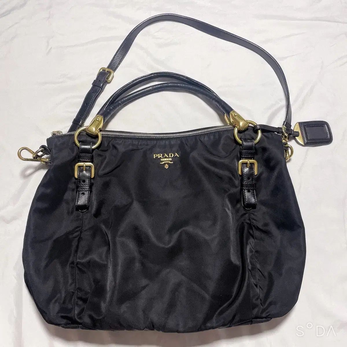 【2024年】お歳暮ギフト PRADA(プラダ) ポコノ ファブリック ショルダーバッグ (バッグ バッグ