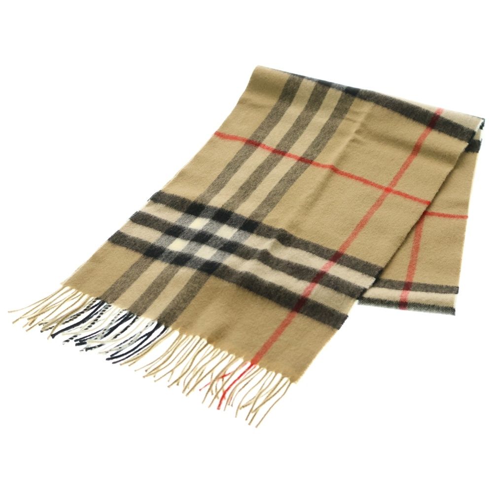 BURBERRY バーバリー ノヴァチェック カシミヤマフラー ブラウン