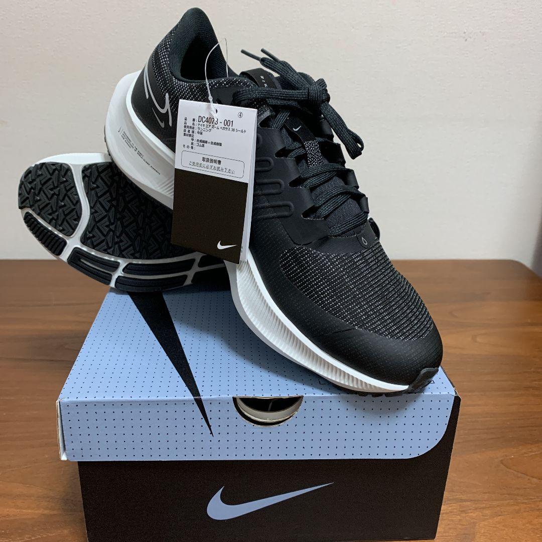 新品未使用】【27.0cm】NIKEペガサス38シールド防水ランニング