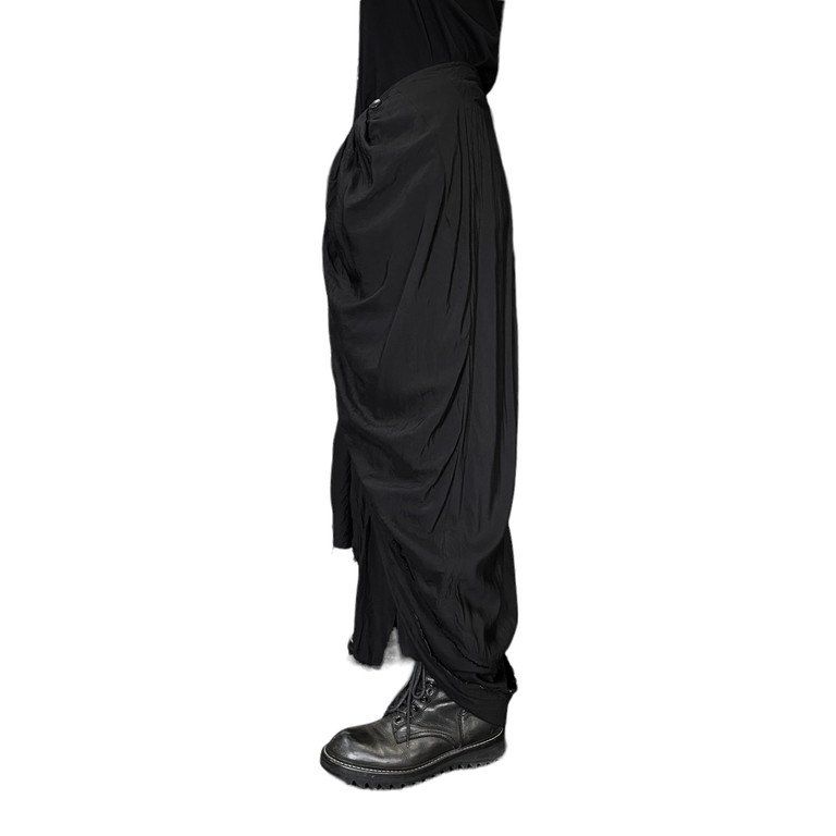 【JULIUS】巻きスカート JULIUS 24SS SILK BANBOO CLOTH PRIEST LONG SKIRT プリースト