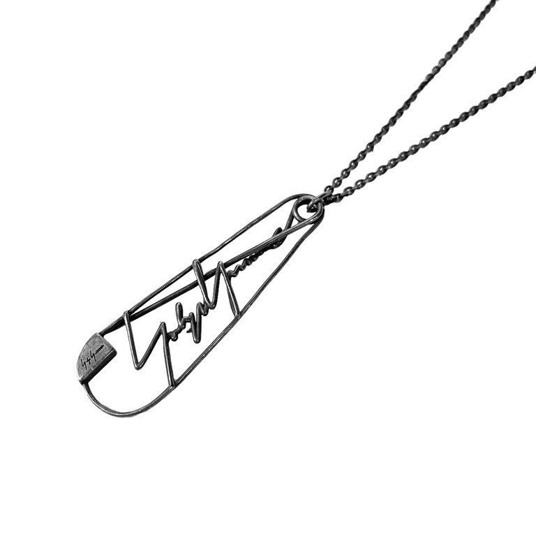 ヨウジヤマモト 安全ピンロゴデザイン ネックレス yohji yamamoto