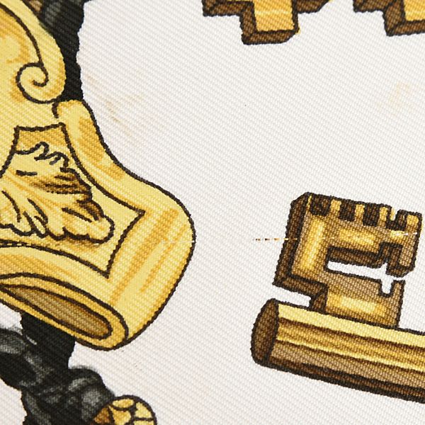 エルメス スカーフ レディース カレ90 LES CLES THE KEYS RARE 鍵柄