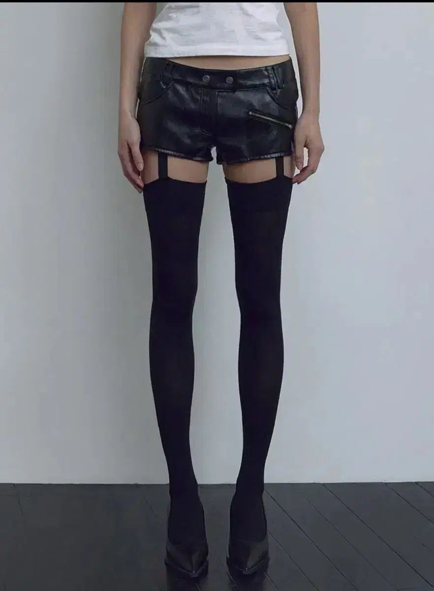 BOHEMSEO ボヘミアンソウル LEATHER MICRO SHORTS L