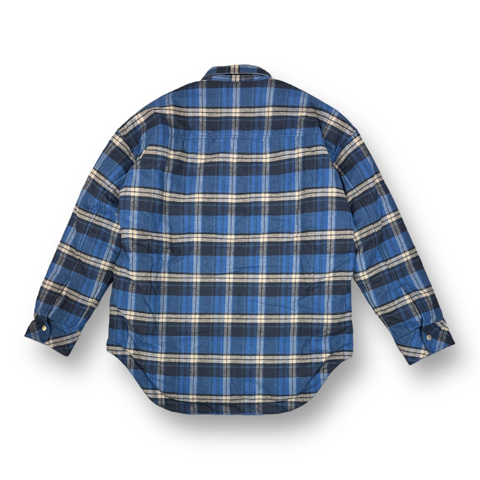 定価85800円 CVTVLIST 23AW Drip Check Shirt 2201110202 中綿 チェック ジャケット ブルゾン カタリスト  1 62585A