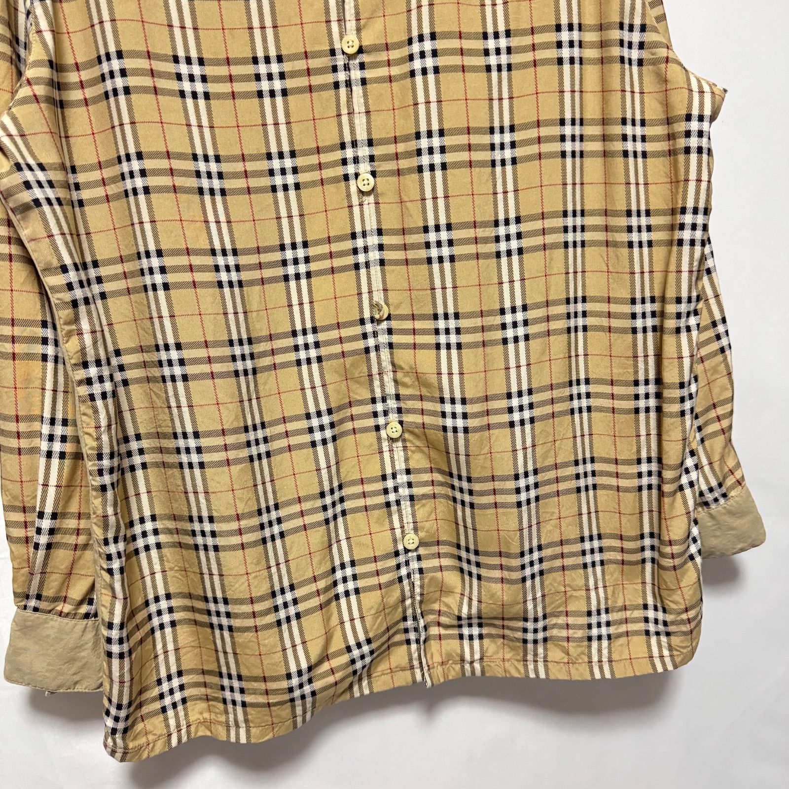 希少【Burberry バーバリー 【商品名】Burberrys vintage/シルクシャツ