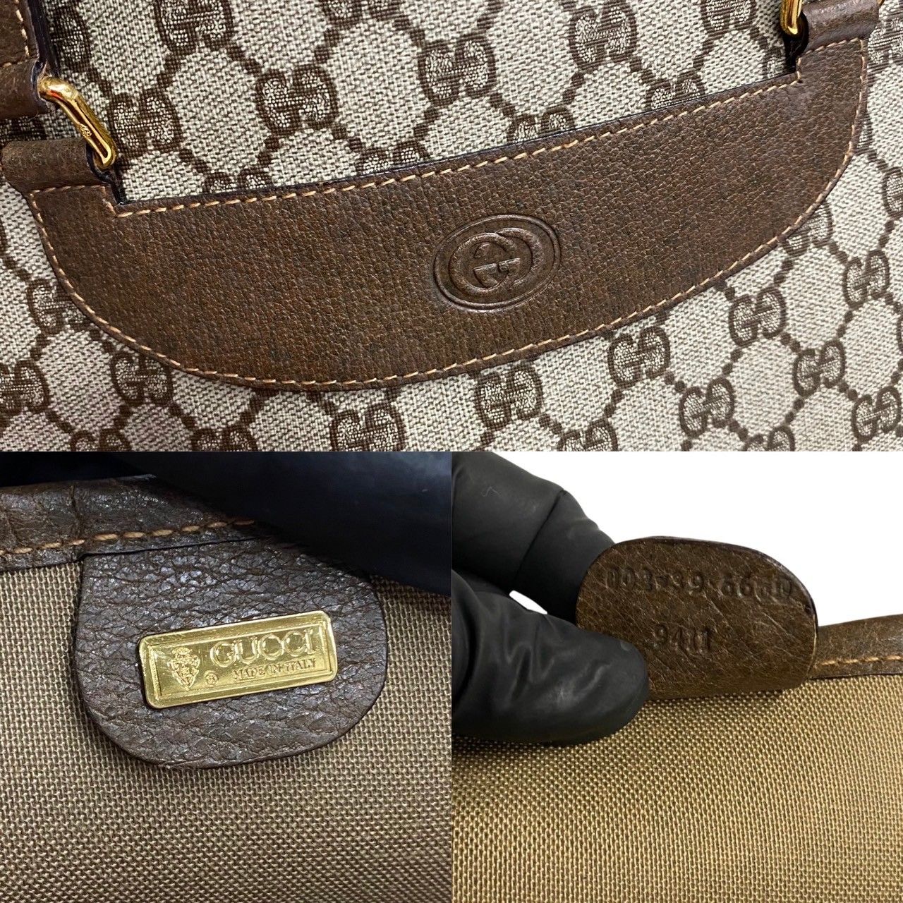 ほぼ未使用 GUCCI グッチ オールドグッチ ヴィンテージ GG ロゴ 