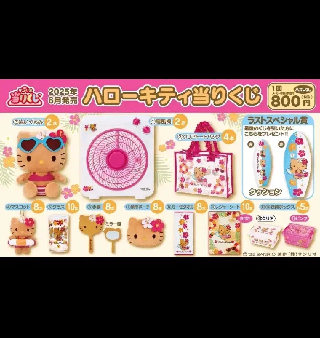 Sanrio Lottery] Summer is here! Introducing the Suntan Kitty