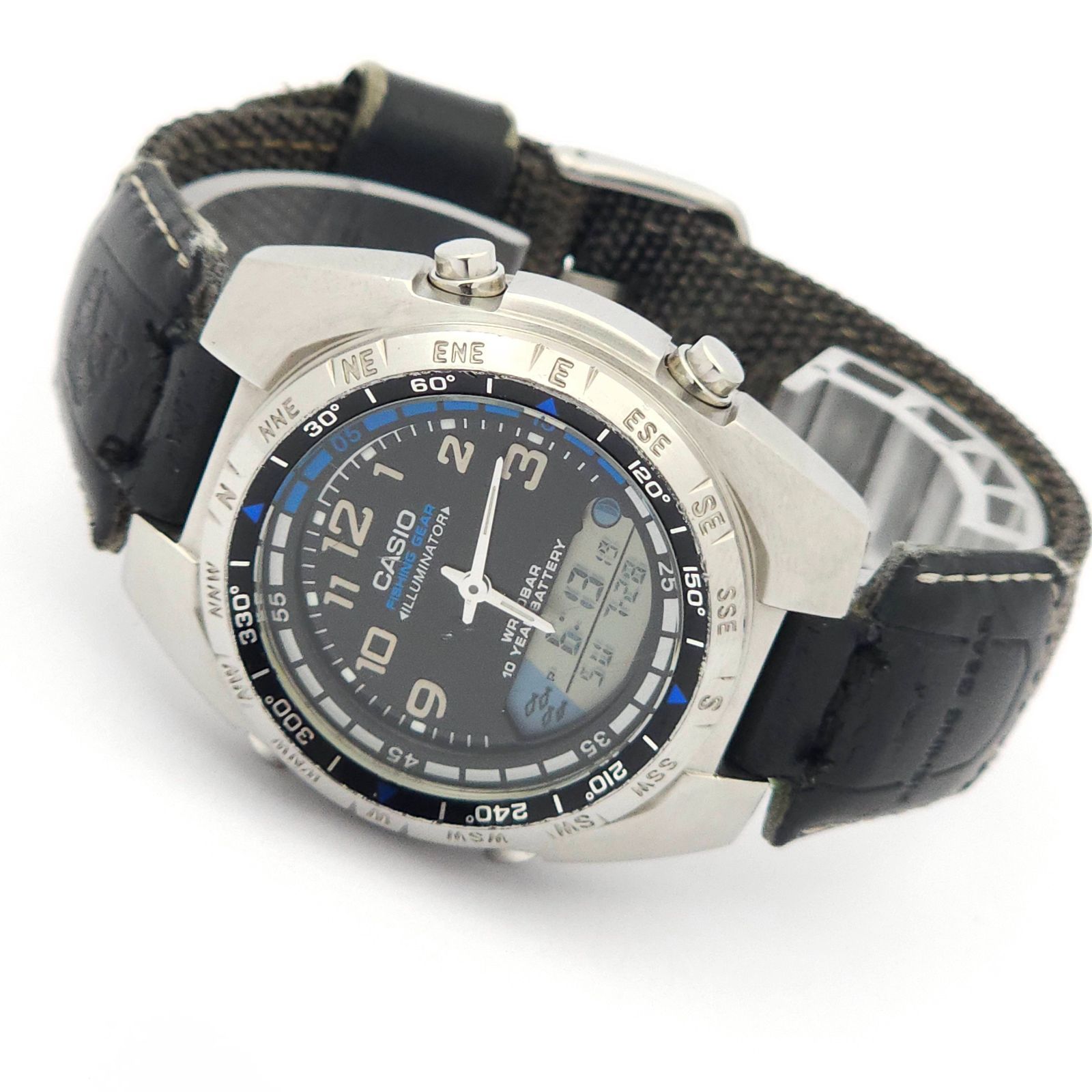CASIO カシオ フィッシングギア AMW-700 アナデジ QZ 動作品 - メルカリ