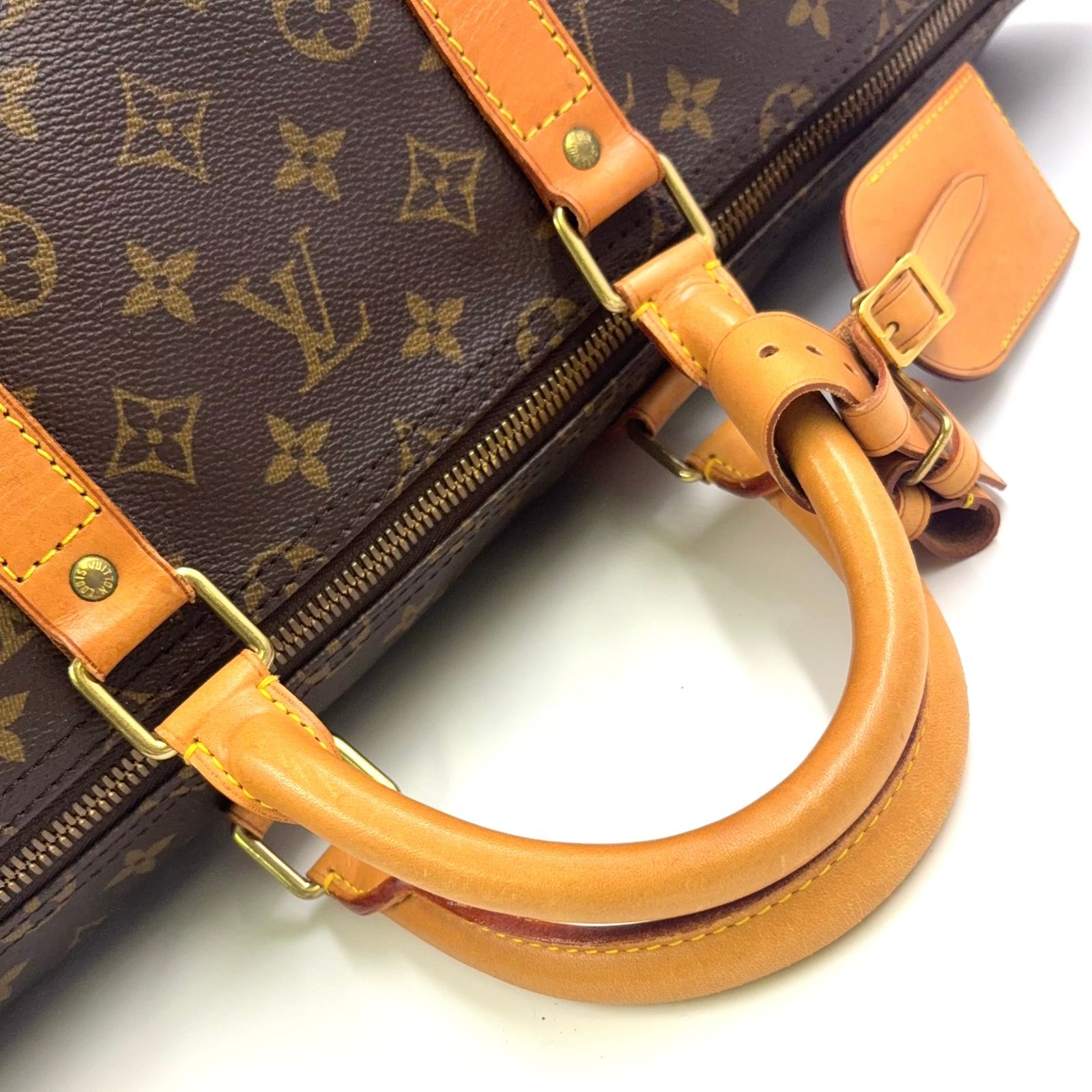 LOUIS VUITTON キーポル55 モノグラム モノグラム レザー×PVC