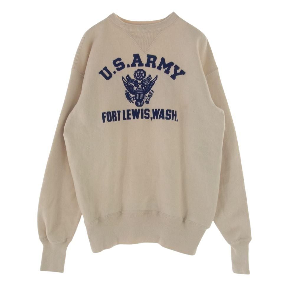 WAREHOUSE ウエアハウス スウェット U.S.ARMY フロッキー プリント 