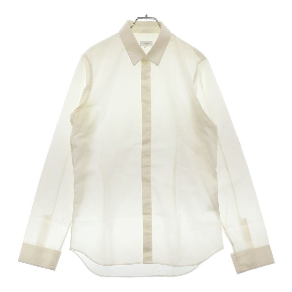 JIL SANDER (ジルサンダー) スタンダードカラー 比翼ボタン ロング