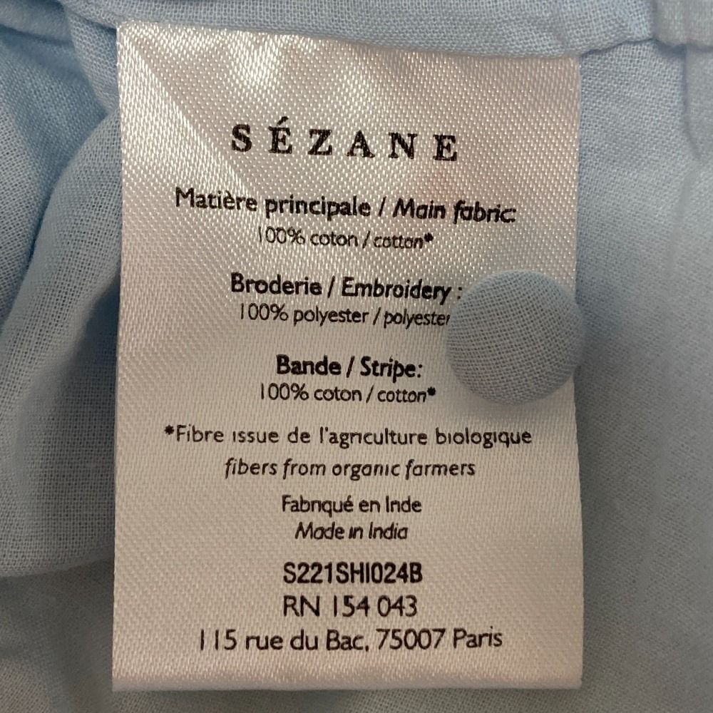 美品 SEZANE セザンヌ 長袖 フリルレース ブラウス シャツ