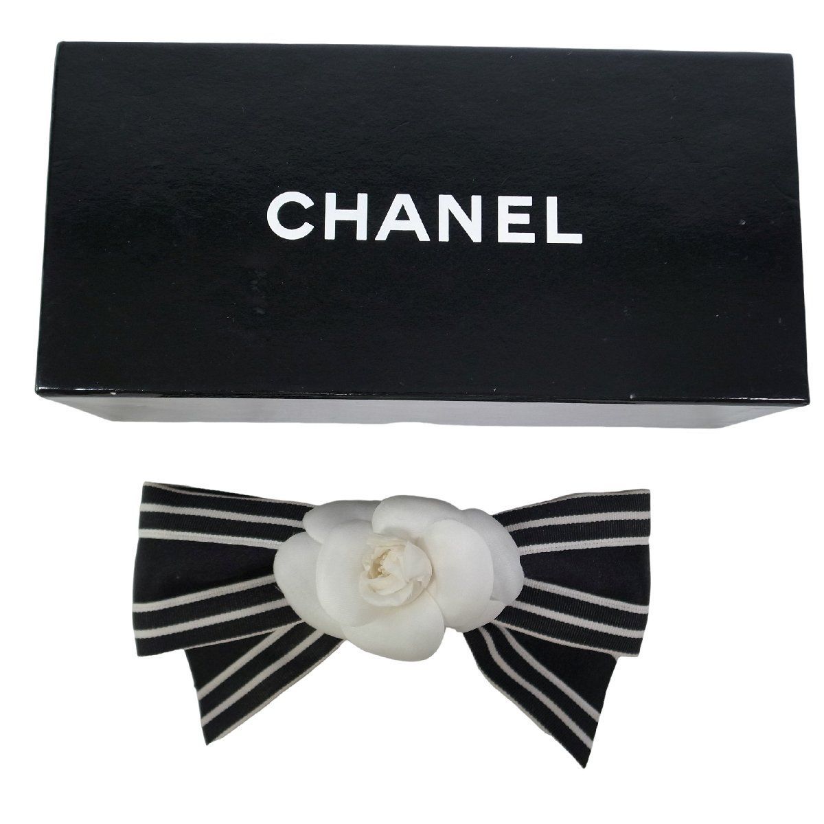 シャネル CHANEL カメリアリボン バレッタ新品 【公式通販】
