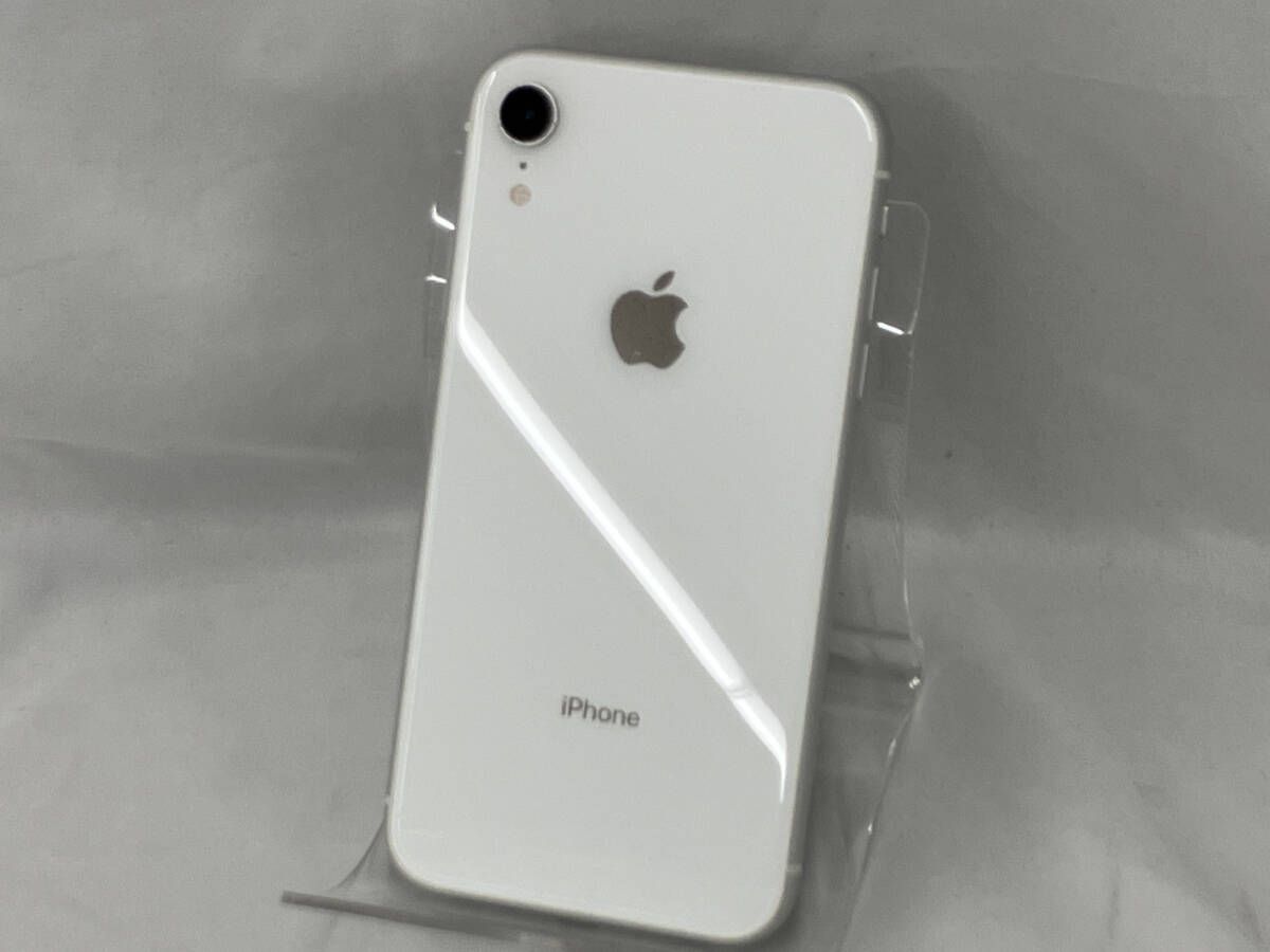 Apple iPhone XR ホワイト 128GB simロックなし au 【SIMロック