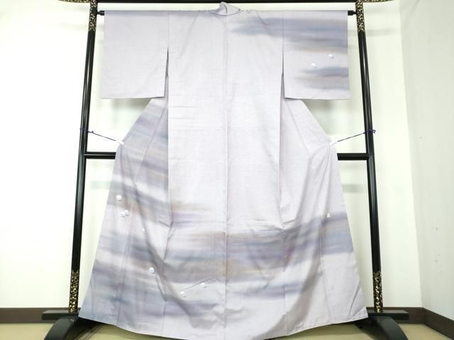 平和屋着物○五月みどりプロデュース 結城紬地 訪問着 胴抜き仕立て  