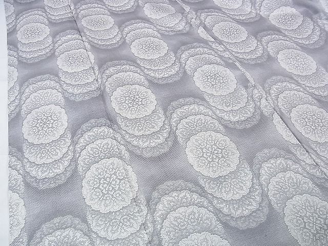 平和屋本店□極上 本場大島紬 白大島 9マルキ 正倉院花重ね 逸品