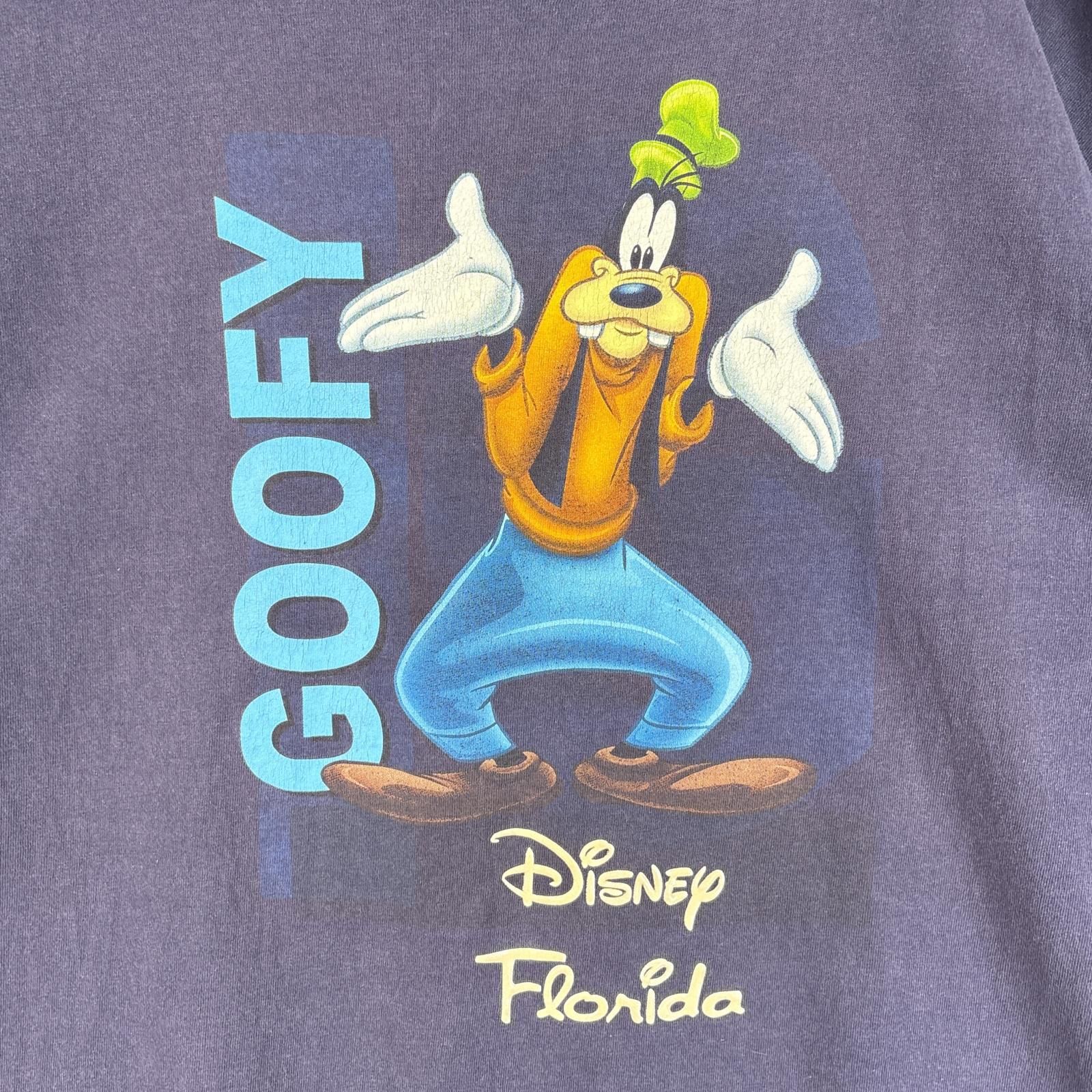 古着 ディズニー Disney 半袖Tシャツ フェード ラバープリント