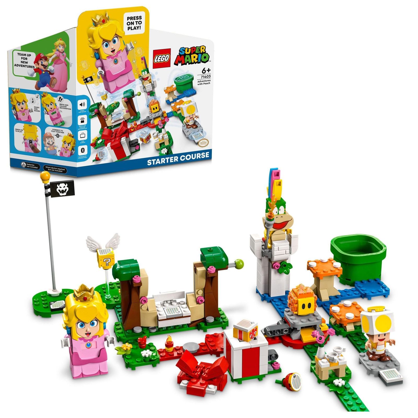 レゴ(LEGO) スーパーマリオ レゴ ピーチ と ぼうけんのはじまり 〜 スターターセット 誕生日プレゼント 71403 おもちゃ ブロック プレゼント テレビゲーム 男の子 女の子 6歳以上 [ピーチ と ぼ