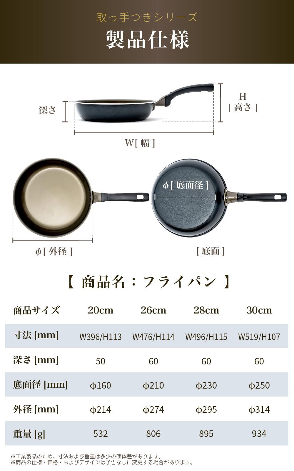 スルッと 長持ち SURUTTO フライパン 26cm IH ガス対応 こびりつきにくい 洗いやすい 均一に火が通る 軽量 PFOA 有害物質不使用 内面フッ素コーティング 外面セラミックコーティング 目玉焼き 取っ手つき スルット HD26 フライパ